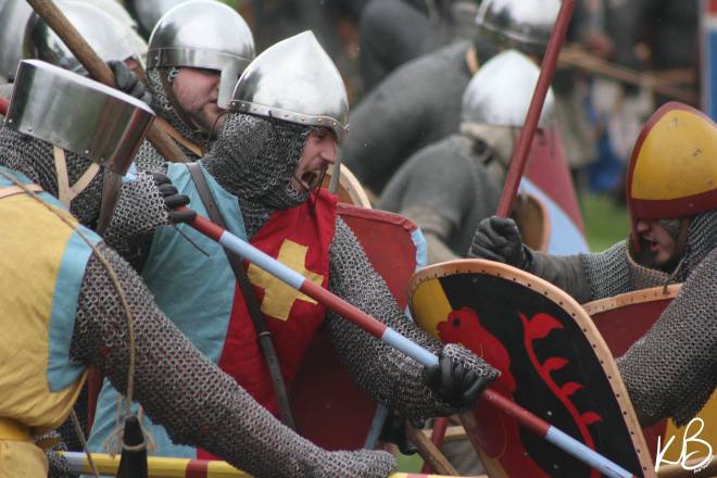 Knights fighting in battle